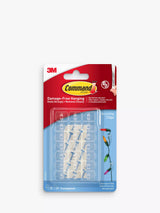 John Lewis Command Damage-Free Removable Clear Decorating Clips, Pack of 20- Buy online at McGrocer