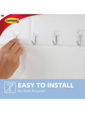 Command small clear wire hooks 3 pack - British product