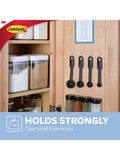 Command small clear wire hooks 3 pack - British product