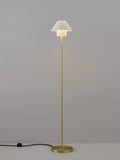 Original BTC Oxford floor lamp bone china satin brass - British product
