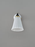 Original BTC Hector Pleat wall light natural bone china, imported from the UK
