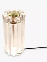 John Lewis Press Ribbed Glass LED Table Lamp in Clear- Buy online at McGrocer