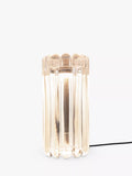 Tom Dixon ribbed glass LED table lamp in clear (British brand)