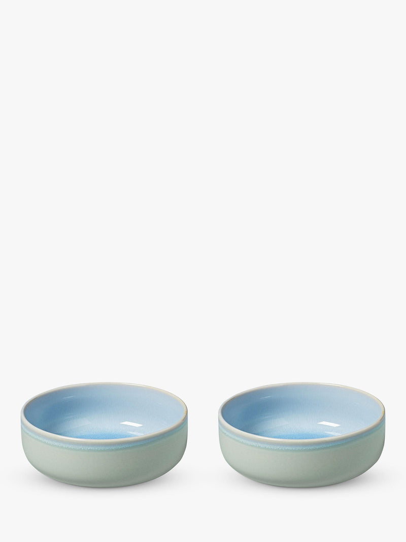 Set of 2 Porcelain Cereal Bowls, 16 cm Diameter