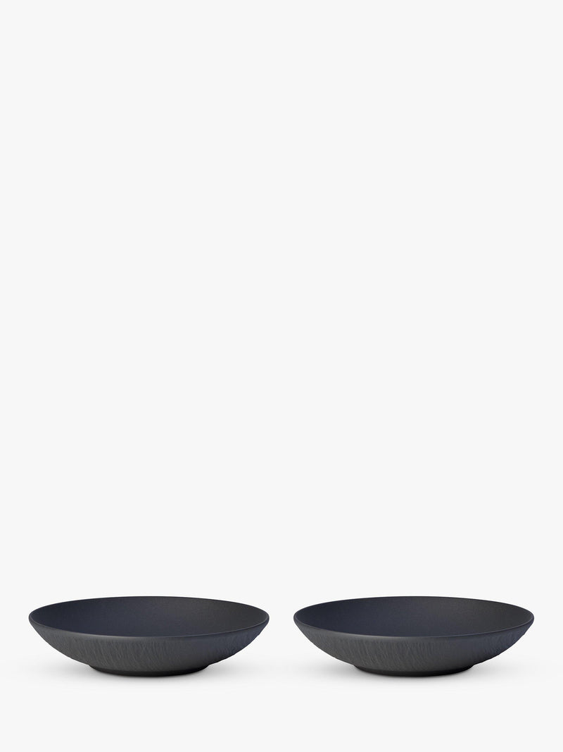 Villeroy & Boch porcelain flat bowl set of 2, 23.5cm (British brand)
