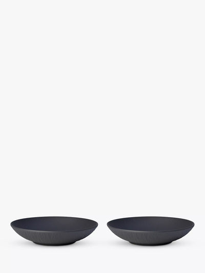 John Lewis Porcelain Flat Bowl Set of 2 for Everyday Serving, 23.5cm- Buy online at McGrocer
