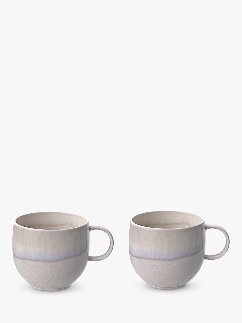Porcelain Mug Set of 2 with Reactive Glaze, 290ml Capacity