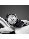 Frederique Constant Classic Power Reserve watch 40mm blue leather strap, UK version