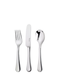 Robert Welch Radford Bright stainless steel children's cutlery set 3 piece, imported from the UK