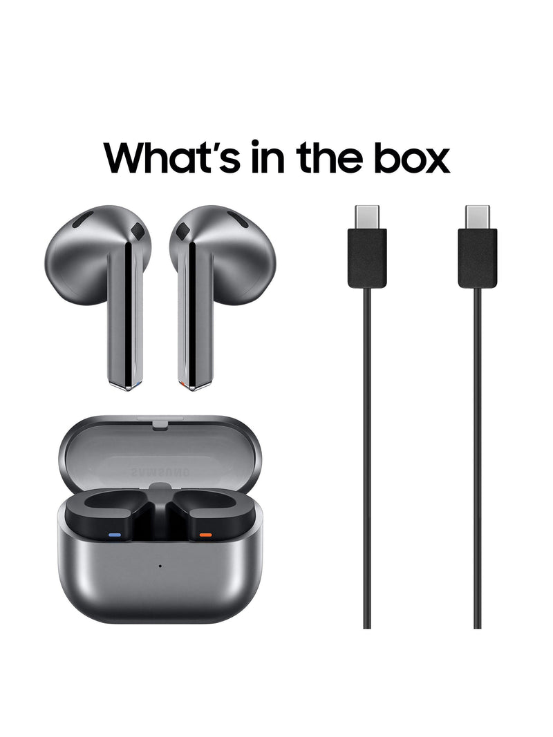 Samsung Galaxy Buds3 true wireless earbuds Silver, imported from the UK
