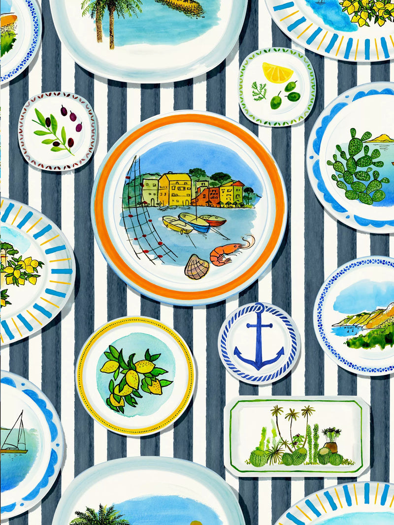 Mini Moderns Porcellana wallpaper 10m roll (British brand)