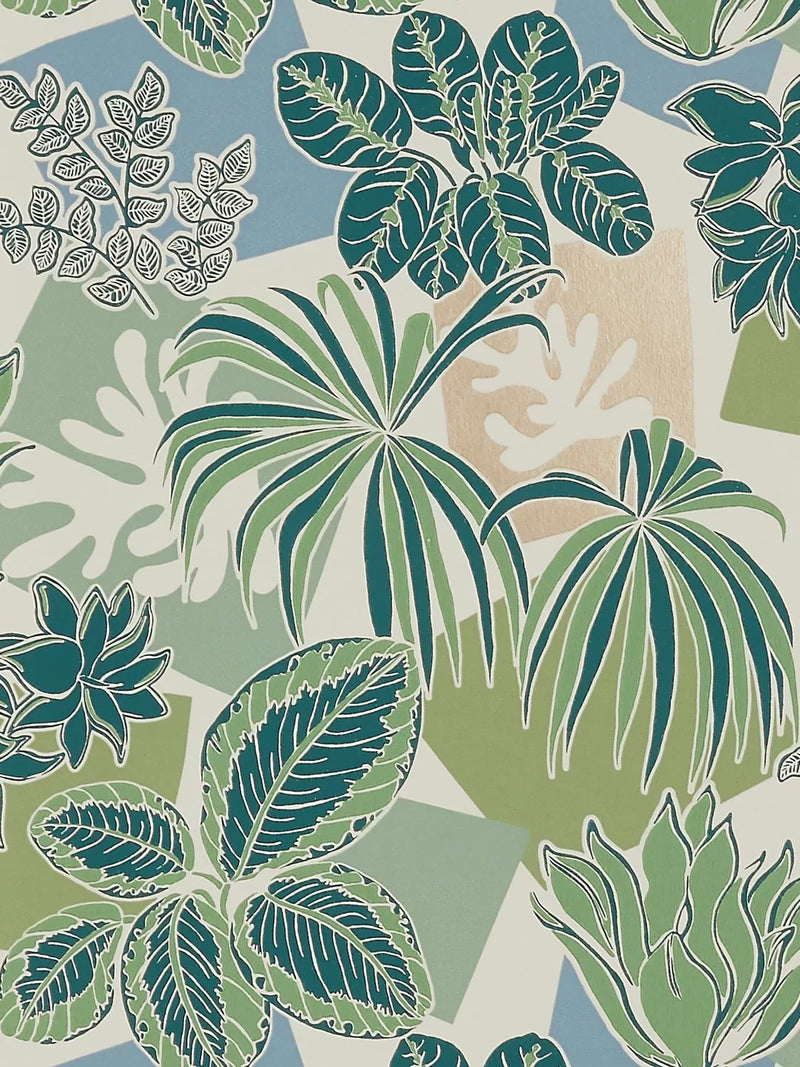Osborne & Little Frondoso Wallpaper, Emerald W7855-03