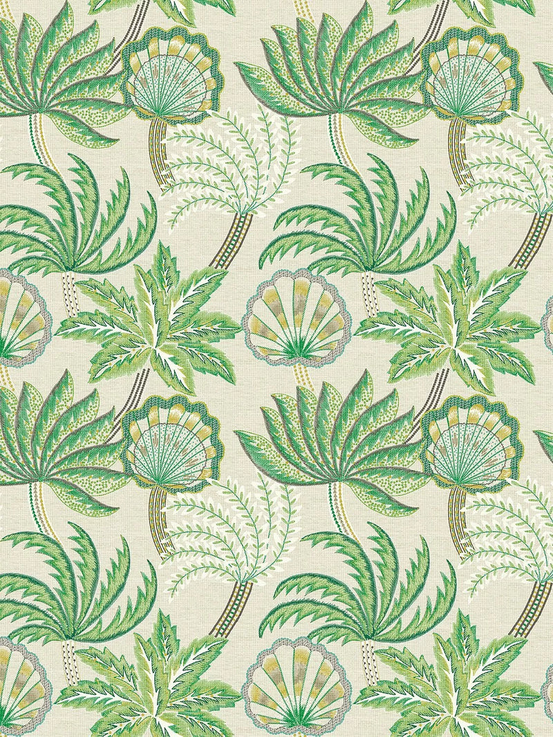 Osborne & Little Ravenala Wallpaper, Emerald W7857-02