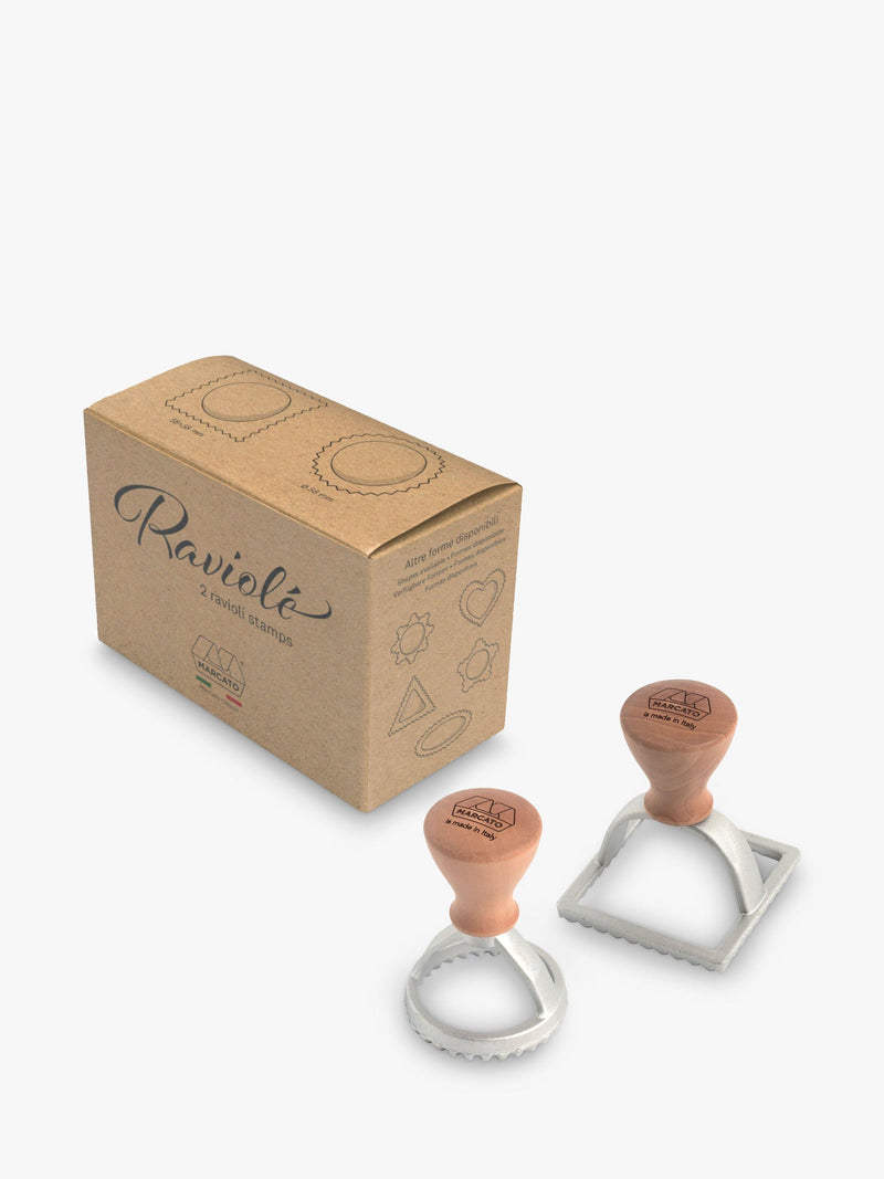 Marcato round and square ravioli stamps, imported from the UK