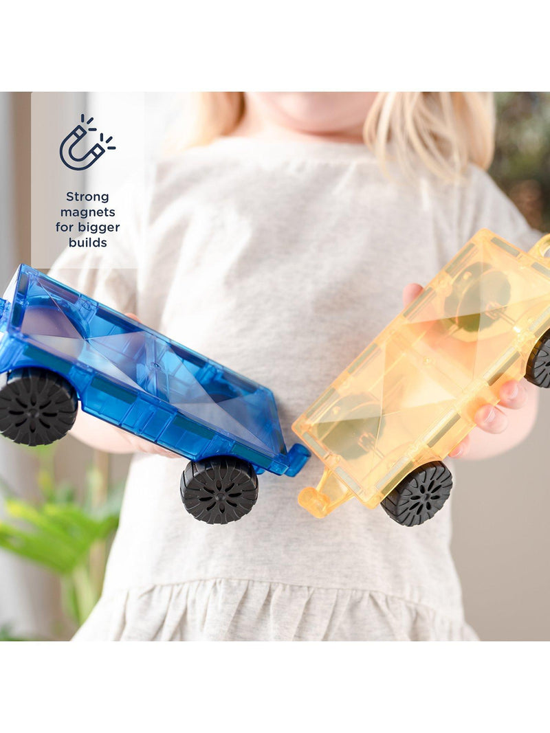 Connetix Car Pack with real rubber wheels (British brand)