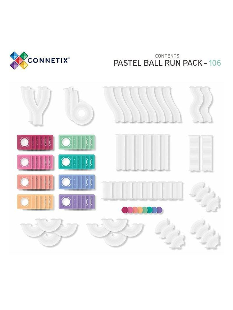 Connetix pastel ball run pack 106 piece, UK version