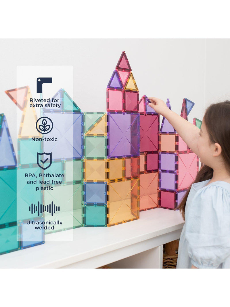 Connetix magnetic tiles pastel creative pack 120 piece - British product