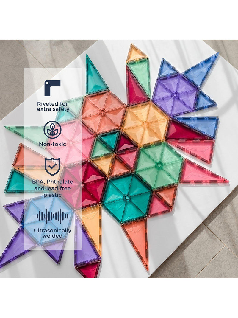 Connetix Pastel Geometry Pack 40pc (British brand)