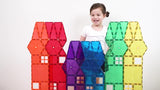 Connetix Rainbow Mega Pack 212 piece magnetic tile set, UK version