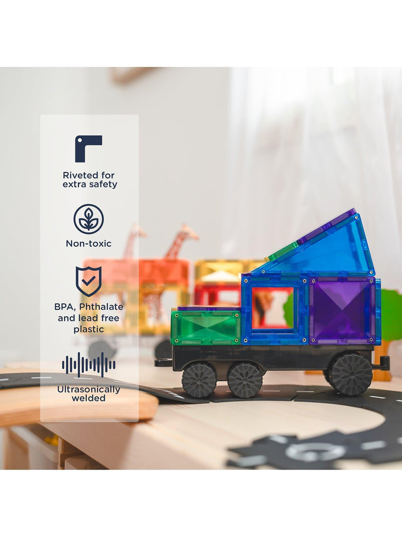 Connetix 50 Piece Transport Pack magnetic tiles (British brand)