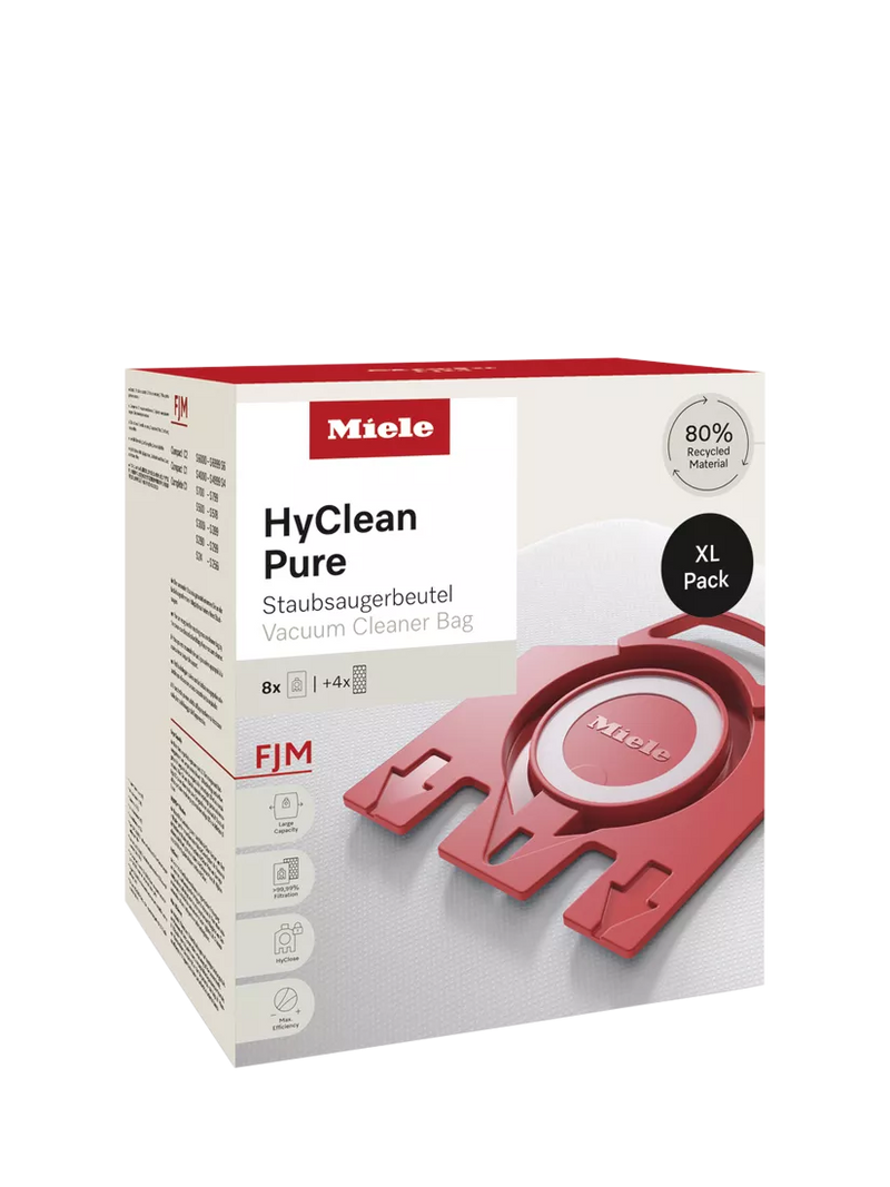 Miele Hyclean Pure FJM XL dustbags XL pack (British brand)