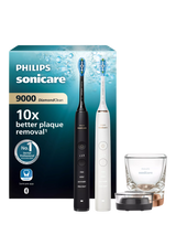 John Lewis Philips Sonicare HX9914/57 DiamondClean Series 9000 Electric Toothbrush, Set of 2, Black/White- Buy online at McGrocer