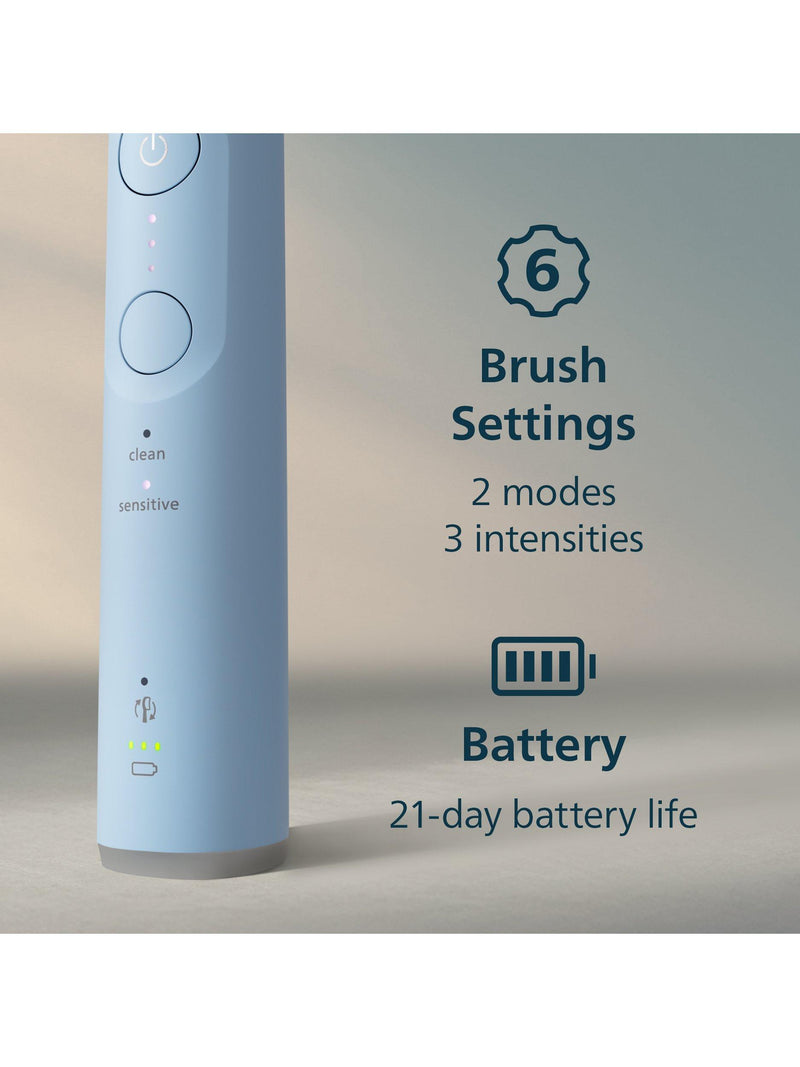 Philips Sonicare 6100 elektrische Zahnbürste S2 Sensitive Bürstenkopf USB-Ladegerät, UK-Version