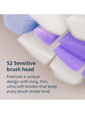 Philips Sonicare 6100 elektrische Zahnbürste S2 Sensitive Bürstenkopf USB-Ladegerät, UK-Version
