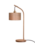 Tom Raffield oak stem table light, handcrafted British design, imported from the UK