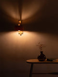 Tom Raffield stem wall light oak, imported from the UK