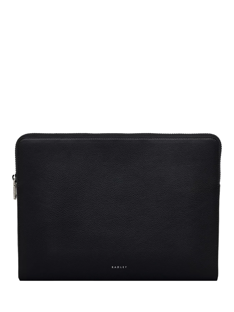 Radley Commute Street leather laptop pouch black, imported from the UK
