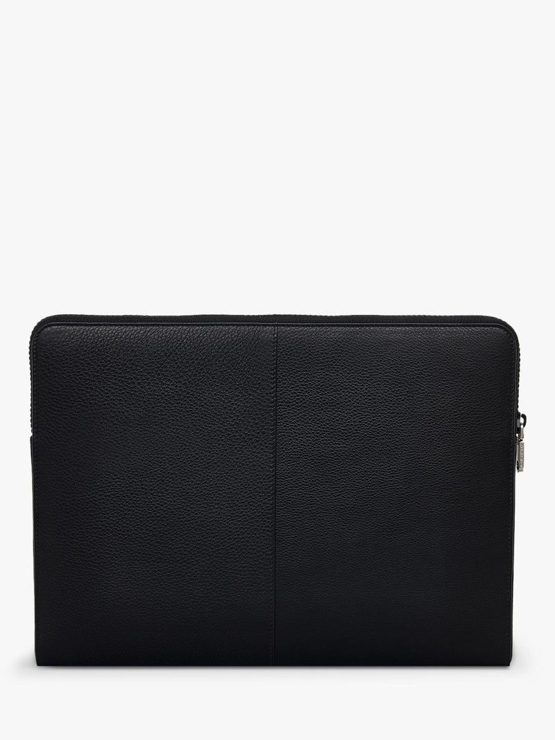 Radley Commute Street leather laptop pouch black, imported from the UK