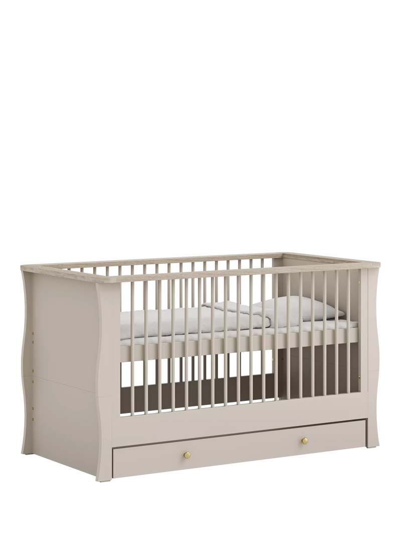 Little Acorns Celeste Cotbed in Cashmere/Grey Ash, UK version