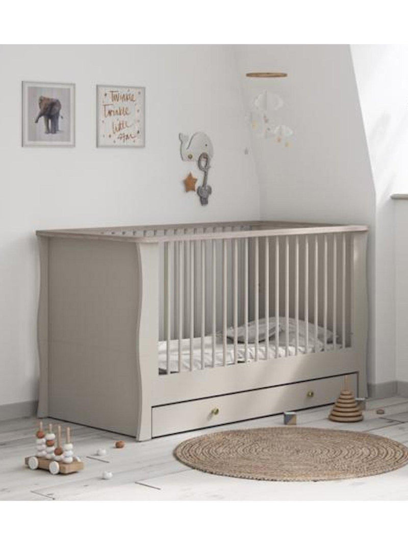 Little Acorns Celeste Cotbed in Cashmere/Grey Ash, UK version