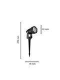 Philips Caper LED outdoor spotlight set of 3 (British brand)