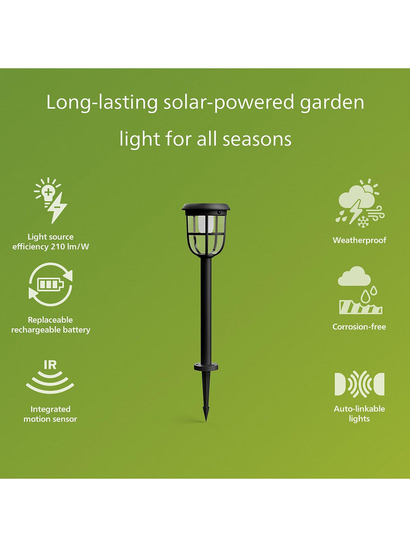 Philips solar powered motion sensor outdoor light, UK version