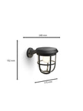 Philips solar wall light with motion sensor, imported from the UK