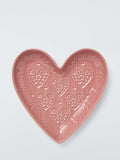 John Lewis Side Plate Embossed Heart 20cm, UK version