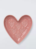 John Lewis Side Plate Embossed Heart 20cm, UK version