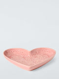 John Lewis Side Plate Embossed Heart 20cm, UK version