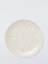 John Lewis John Lewis Embossed Heart Stoneware Side Plate 20.5cm- Buy online at McGrocer