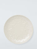 John Lewis stoneware side plate heart embossed 20.5cm, UK version