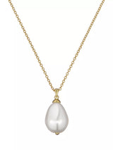 John Lewis Ted Baker Parmlia Faux Pearl Pendant Chain Necklace Gold- Buy online at McGrocer