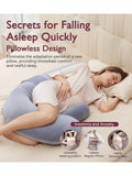 Momcozy F-Shaped maternity body pillow full support - British product