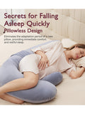 Momcozy F-Shaped maternity body pillow full support - British product