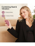 Momcozy warming lactation massager with vibration and heat settings, single unit, imported from the UK