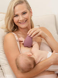Momcozy warming lactation massager with vibration and heat settings, single unit, imported from the UK