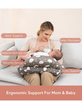 Momcozy adjustable nursing pillow with cotton cover, imported from the UK