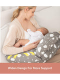 Momcozy adjustable nursing pillow with cotton cover, imported from the UK