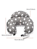 Momcozy adjustable nursing pillow with cotton cover, imported from the UK
